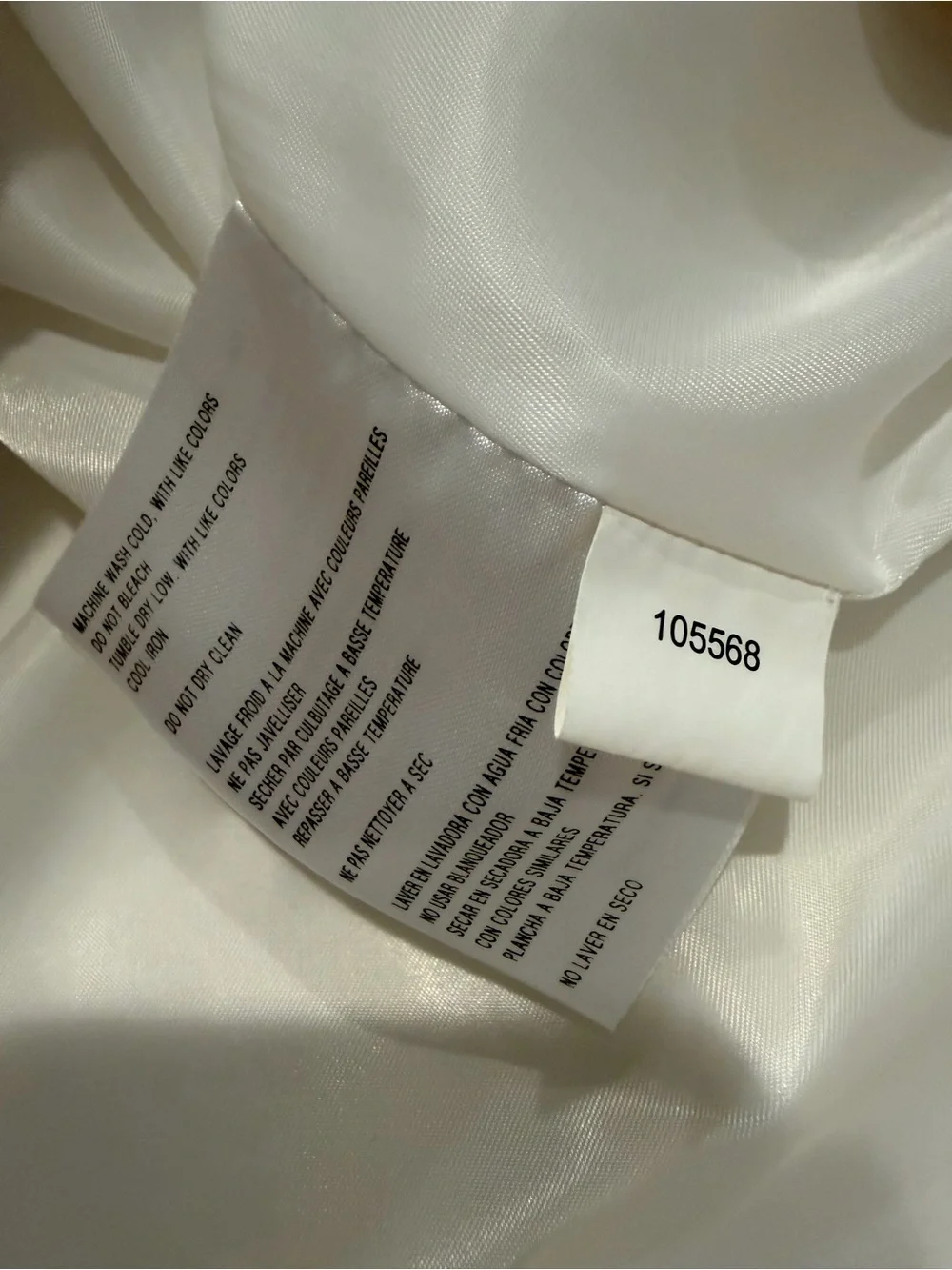 Michael Kors Cream Double-Breasted Trench Coat